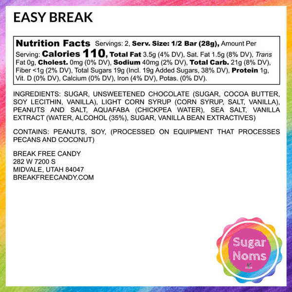 American Easy Break Bar by Break Free Candy