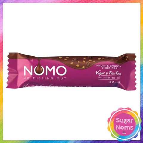 Nomo Fruit and Crunch Chocolate Bar (GF)
